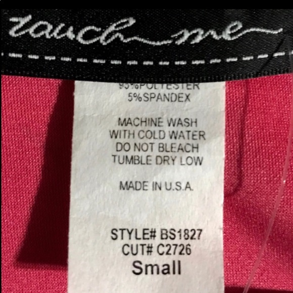 Touch me plunging neckline hot pink bodysuit - Picture 10 of 11